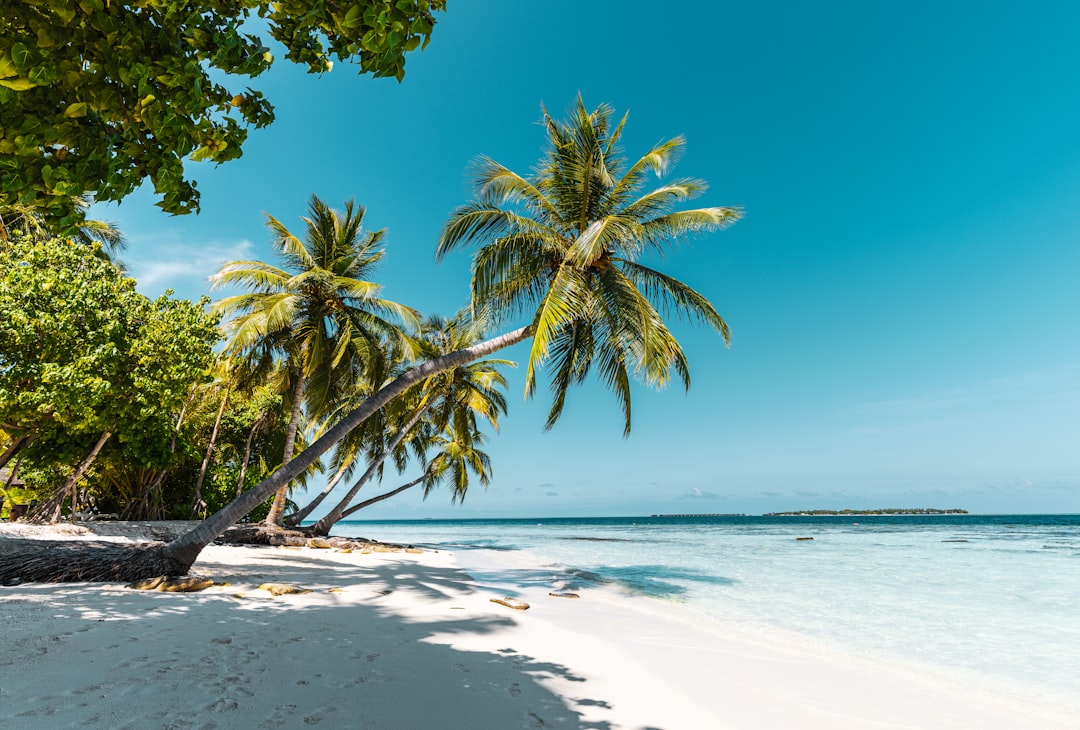 Hidden beach in Southeast Asia with crystal clear waters